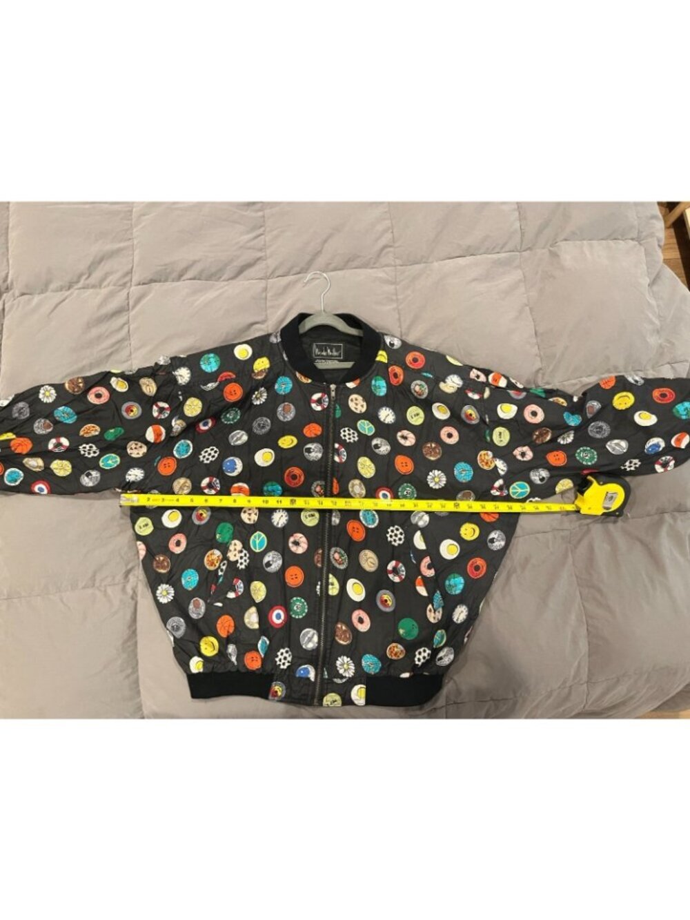 Vintage 1990 Nicole Miller Collectors Bomber Jacket Size L - Picture 15 of 16